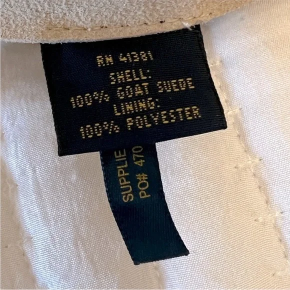 Polo Ralph Lauren goat leather suede fringe shorts - Picture 3 of 8